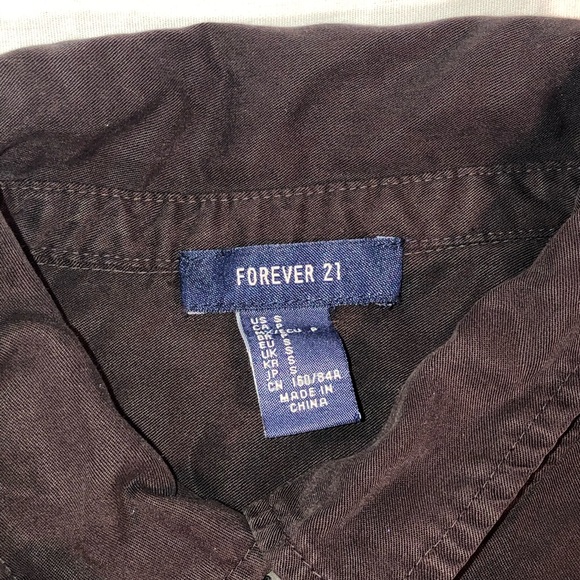Men’s Forever 21 Solid LS Casual Button Up Shirt S - Picture 3 of 7